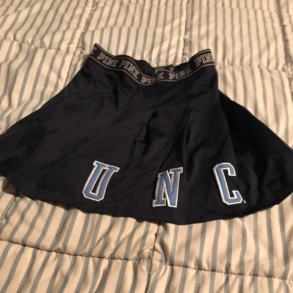 Pink UNC cheerleading skirt